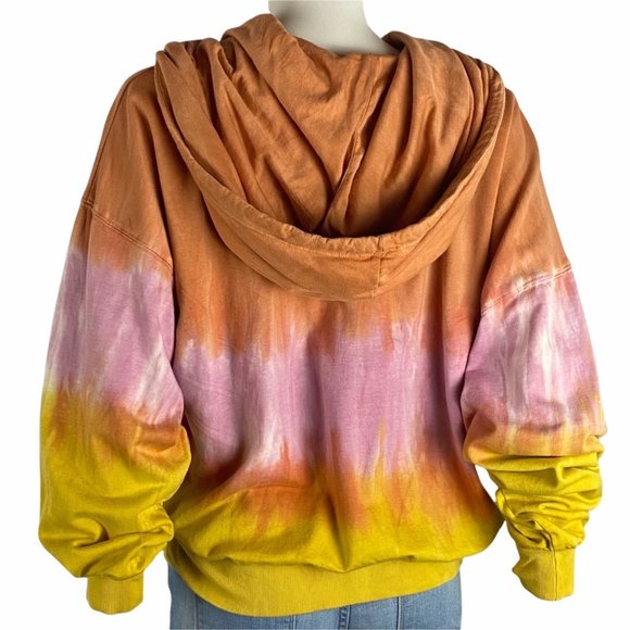 YOUNG FABULOUS & BROKE Tie Dye Hooded Sweatshirt M - Picture 6 of 9